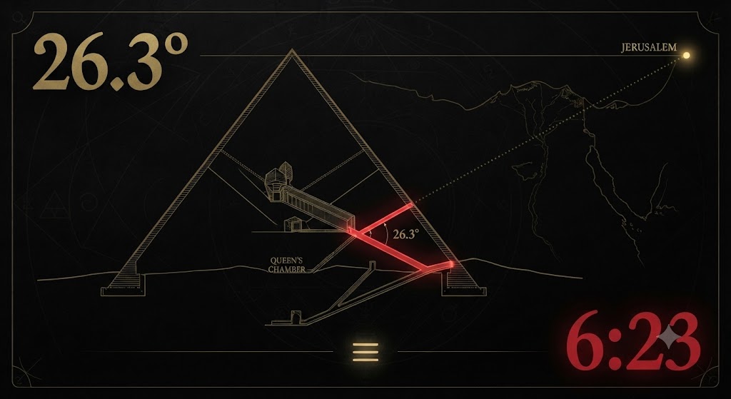 Diagram: Great Pyramid Christ Angle
